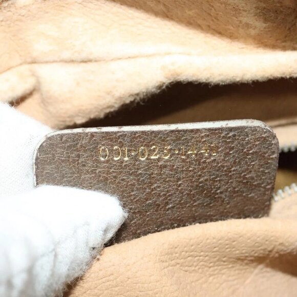 GUCCI GG Supreme Web Sherry Line Shoulder Bag PVC Beige Gold Red Auth ep10859 - Picture 11 of 16